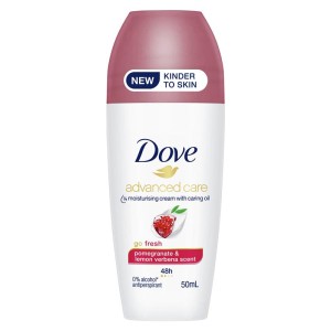 Dove for Women Antiperspirant Deodorant Roll On Advanced Care Go Fresh Pomegranate 50ml